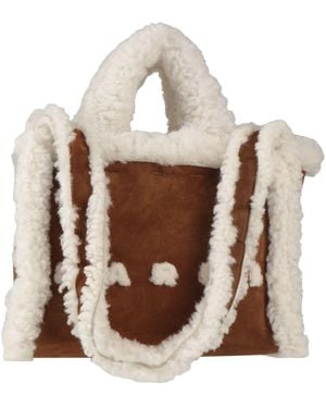 Marni Handbag Shearling - Natural