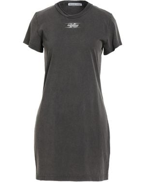 T By Alexander Wang Lead Mini Dress Cotton - Black