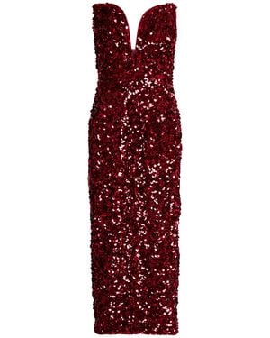 Self-Portrait Maxi-Kleid - Rot
