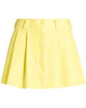 ViCOLO Pastel Mini Skirt Acetate, Viscose - Yellow