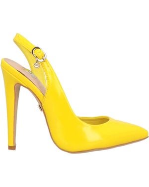 06 Milano Court Shoes Textile Fibres - Yellow