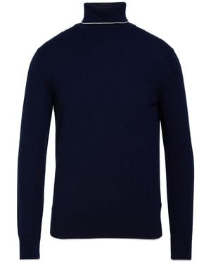 Eleventy Midnight Turtleneck Cashmere - Blue