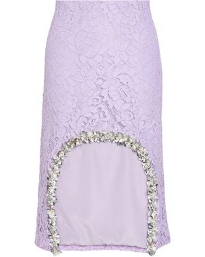 DES_PHEMMES Lilac Mini Skirt Nylon, Cotton - Purple