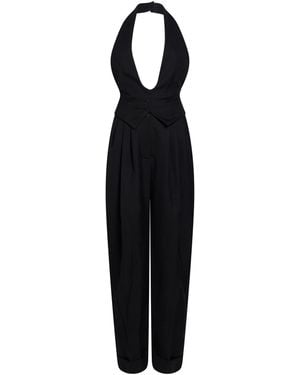Alexandre Vauthier Jumpsuit Wool - Black