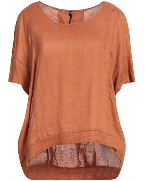 MANILA GRACE 売れ筋商品|||マニラグレース Tシャツ トップス レディース Tops Orange 送料無料】 マニラグレース レディース シャツ トップス Top