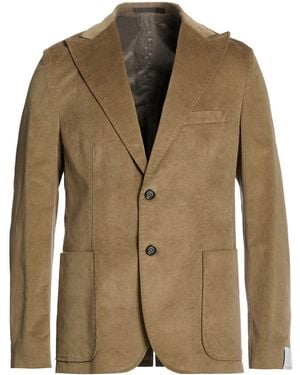 Paolo Pecora Military Blazer Cotton, Elastane - Brown