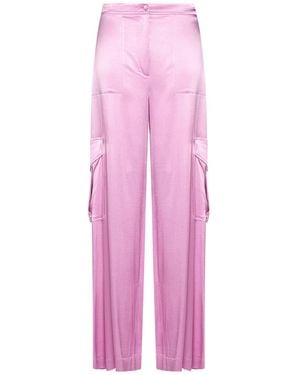 ATELIER LEGORA Lilac Pants Viscose, Nylon, Elastane - Pink
