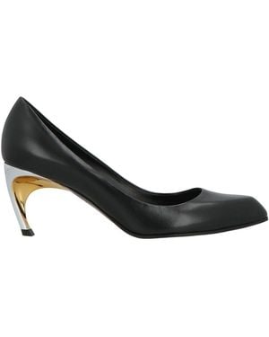 McQueen Court Shoes Leather - Black