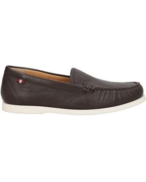 Bally Dark Loafers Leather - Grey