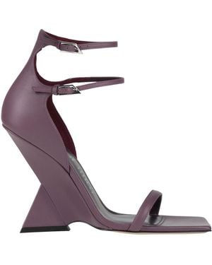 The Attico Sandals Leather - Purple