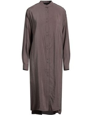 Isabel Benenato Midi Dress - Brown