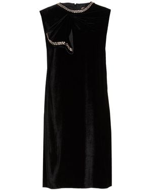 N°21 Mini Dress Viscose, Silk - Black