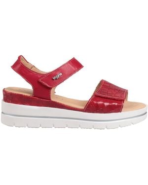 Melluso Walk Sandals Leather - Red