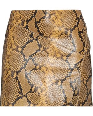 Isabel Marant Marigold Mini Skirt Goat Skin - Metallic