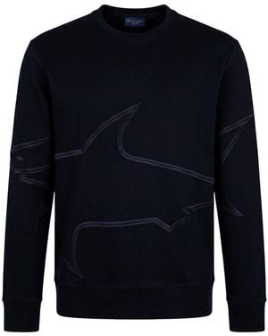 Paul & Shark Midnight Sweatshirt Lyocell, Cotton, Elastane - Blue