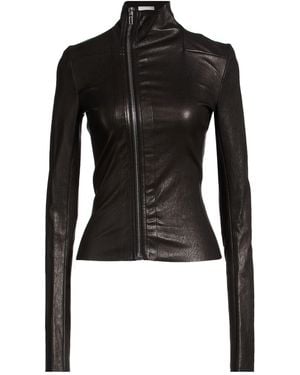 Rick Owens Jacket Lambskin, Cotton, Lycra - Black