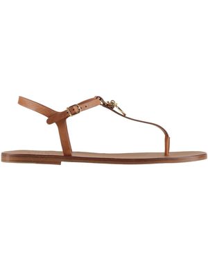 Chloé Camel Thong Sandal Leather - Natural