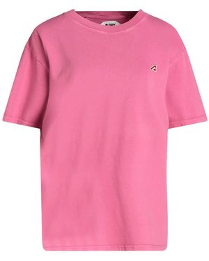 Autry Fuchsia T-Shirt Cotton - Pink