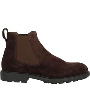 Nero Giardini Dark Ankle Boots Leather - Brown