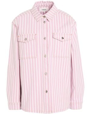 Ba&sh Denim Shirt Cotton, Elastane, Organic Cotton - Pink