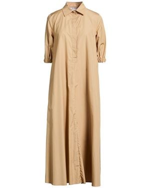 Max Mara Sand Maxi Dress Cotton - Natural