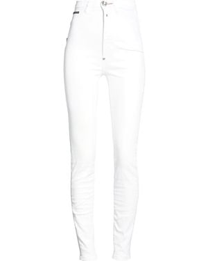 Philipp Plein Jeans Cotton, Elastane - White