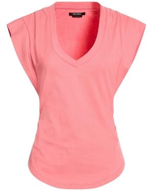 Isabel Marant Coral T-Shirt Cotton - Pink