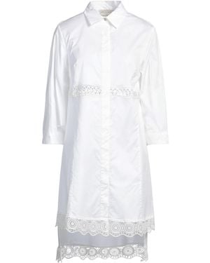 ALESSIA SANTI Midi Dress Cotton, Elastane - White