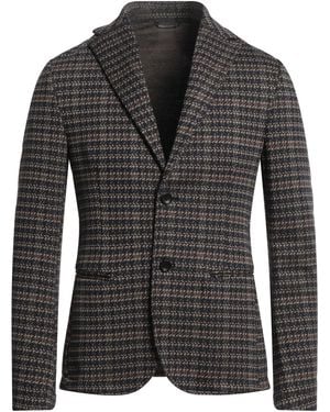 Daniele Alessandrini Midnight Blazer Polyester, Viscose, Elastane - Black