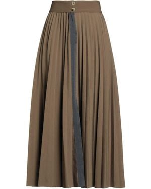 Alysi Midi Skirt - Brown