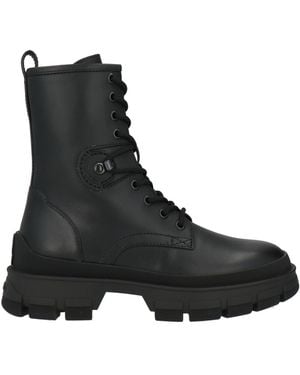 Moncler Ankle Boots Leather - Black