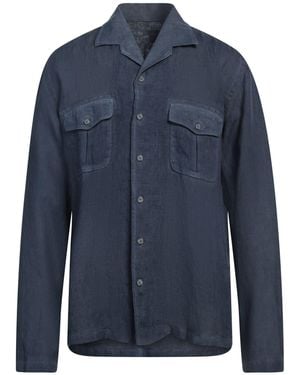 120% Lino Shirt Linen - Blue