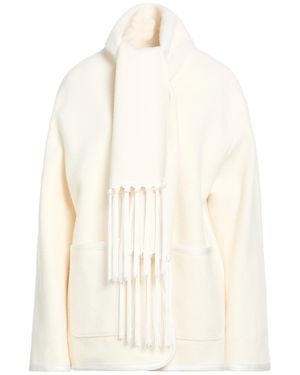 forte_forte Ivory Coat Wool, Polyamide - White