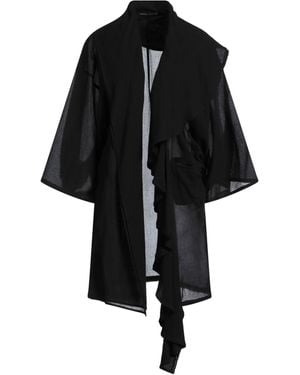 Yohji Yamamoto Overcoat & Trench Coat - Black