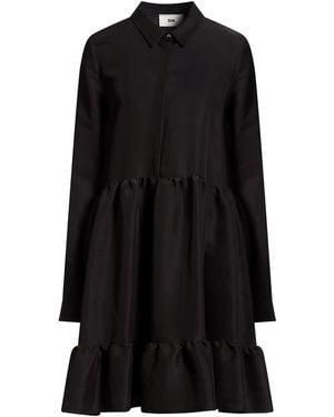 SOLOTRE Mini Dress Viscose - Black