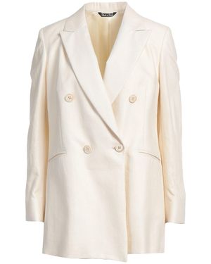 Brian Dales Ivory Blazer Linen, Polyamide - White