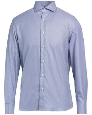 Caruso Shirt Cotton - Blue