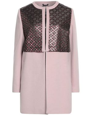 Hanita Antique Rose Coat Polyester, Viscose, Metallic Polyester - Pink