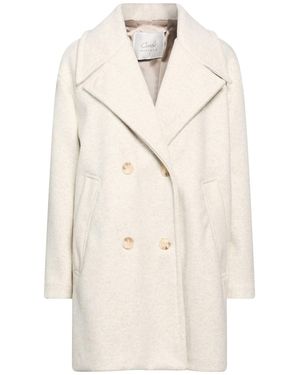 CROCHÈ Coat Polyester, Wool - White
