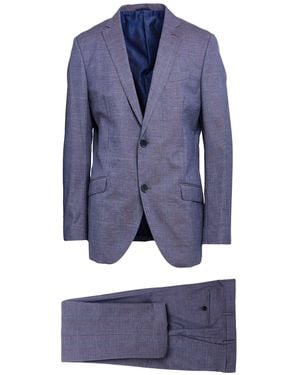 Etro Slate Suit Virgin Wool, Cotton, Viscose - Blue