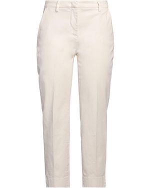 Bruno Manetti Trousers Cotton, Lyocell, Elastane - Natural