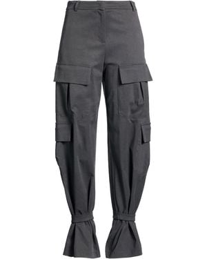 SILENCE LIMITED Charcoal Pants Lyocell, Cotton, Elastane - Gray