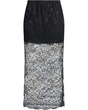 Motel Maxi Skirt Polyester - Black