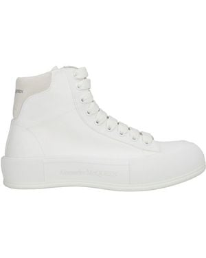 McQueen Sneakers Textile Fibers, Leather - White