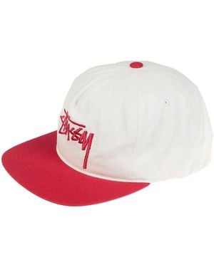 Stussy Ivory Hat Cotton - Pink