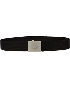 Emporio Armani Belt Cotton - Black