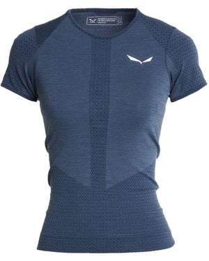 Salewa T-Shirt Wool, Polyamide - Blue