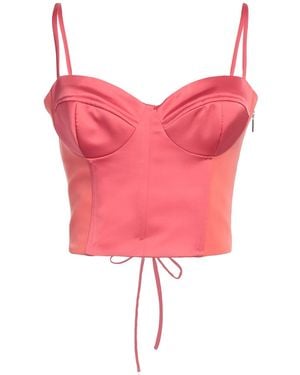 Hanita Coral Top Polyester, Elastane - Pink