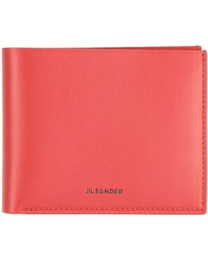 Jil Sander Wallet - Red