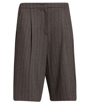 iBlues Dark Shorts & Bermuda Shorts Viscose, Polyester, Elastane - Gray